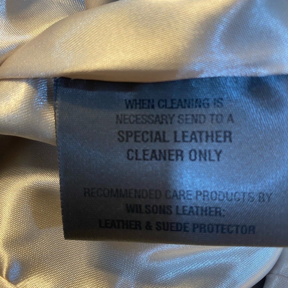 Vintage Wilsons Leather Blue and Tan Star Studded Jacket EUC - Picture 10 of 12